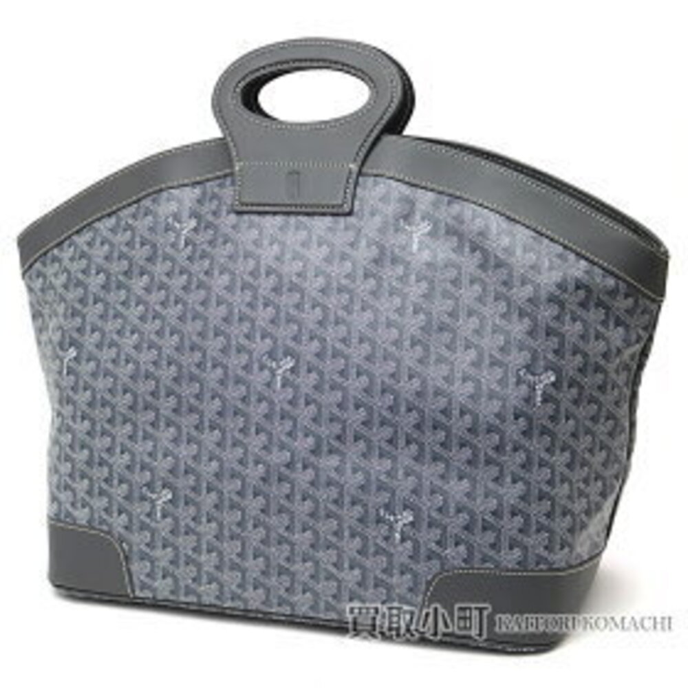 Goyard Beluga Handbag Gray Herringbone Toile Canvas